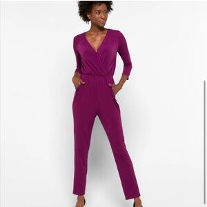 Maggy london medium dark purple jumpsuit